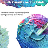 Acrylic Paint, Acrylic Paint Set for Painting Arts and Crafts, Canvas Rocks, Wood 22 Colors Craft Acrylic Art Supplies for Kids, Teens, Adults, and Beginners Christmas Gift