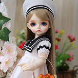 BJD Doll, 1/4 SD Dolls 15 Inch 19 Ball Jointed Doll DIY Toys Cosplay Fashion Dolls with Full Set Clothes Shoes Wig Makeup, Best Gift for Girls