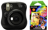 Fujifilm Instax Mini 26 + Rainbow Film Bundle - Black with  Instant Film Value Pack - (3 Twin