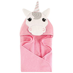 Hudson Baby Animal Hooded Towel, Unicorn, 33''x33''