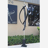 Statements2000 Black Large Metal Sculpture, 82" Indoor Outdoor Statue for Yard, Abstract Garden Art, Centinal by Jon Allen