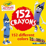 Crayola Washable Marker Set, 64Count & Ultimate Crayon Collection, Portable Coloring Set, Assorted Colors, 152 Count, Gift for Kids Age 3 Plus