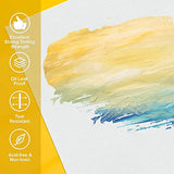Canvas Panels 6 Pack 16x20 Inch, 100% Cotton 12.3 oz Triple Primed Canvases for Painting, Acid-Free Flat Thin Canvas Large Blank Art Canvas Boards for Acrylic Oil Watercolor Gouache Painting