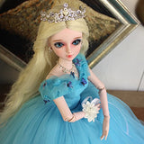 Cinderellas' Ball 1/3 SD Doll 24" Jointed Gift Girl Bjd Doll + Makeup + Full Set