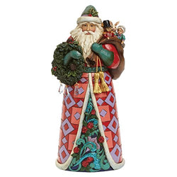 Jim Shore for Enesco Heartwood Creek Winter Wonderland Santa Figurine, 9.75-Inch
