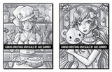 Kawaii Christmas Grayscale: An Adult Coloring Book with Adorable Girls, Christmas Scenes, Winter Fun, Holiday Adventures, and More! (Kawaii Girls Coloring Books)