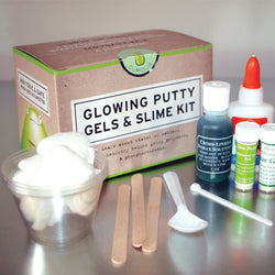 Glowing Putty Gels and Slime Chemistry Kit | Do 15 slimy experiments | Safe & non toxic | Made in the USA | Copernicus Toys