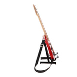 NATFUR 18cm Mini Graffiti Guitar with Stand Model Red for 1:6 BJD Dolls House Item
