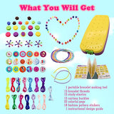 Sofrose Friendship Bracelet Making Kit for Girls - DIY Jewelry Arts Craft Gifts Toys for Teen Girls Age 6 -12 Years Old,Handmade Gifts for Travel Rewarding Activity,Birthday,Christmas (Yellow)