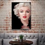 5D Diamond Painting Full Drill DIY Diamond Painting by Numbers Canvas Wall Art Cross Stitch Kits for Adults Marilyn Monroe Wall Ornaments Rhinestone Embroidery Mosaic Pictures 12X16 inches