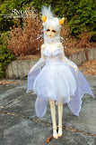 Snowy White Bat Spirit , GEM of Doll 1/3 BJD Doll 58CM Dollfie / 100% Custom-made / Full Set Doll