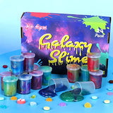 24 Pack Galaxy Slime Party Favors Kit for Kids, Space Themed Slimes Stress Relief Gifts DIY Toys for Girls Boys, Christmas Stocking Valentine Birthday Goodie Bag Stuffers for Classroom Prizes/Games