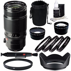 Fujifilm XF 50-140mm f/2.8 R LM OIS WR Lens + 72mm +1 +2 +4 +10 Close-Up Macro Filter Set with Pouch + 72mm Multicoated UV Filter + 72mm Wide Angle Lens + 72mm 2X Telephoto Lens with Pouch Bundle 6