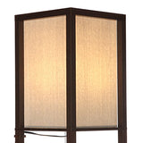 Brightech Maxwell Drawer Edition - Shelf & LED Floor Lamp Combination - Modern Living Room Standing