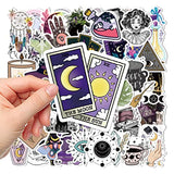 50 Pcs Magic Witchy Stickers Witch Decals for Water Bottle Hydro Flask Laptop Luggage Car Bike Bicycle Vinyl Waterproof Boho Witchy Stickers Pack