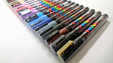 Uni Posca Paint Marker Pen, Fine Point(PC-3M), 24 Colors Set with Original Vinyl Pen Case
