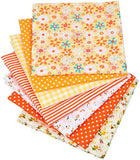56PCS 24.5 × 25cm Printed Floral Assorted Cotton Craft Fabric Bundle Quilting Squares Patchwork for DIY Sewing Stitching 9.6"x9.8" Different Patterns