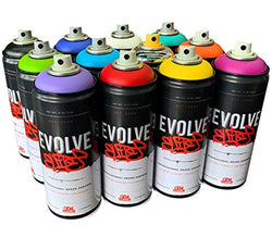 Evolve Elite12 Pack, MTN, Montana, Belton & Molotow & Ironlak Spray Paint