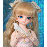Fbestxie BJD Doll Full Set of Spherical Joint Doll 1/6 SD Doll Simulation Doll Children's Toys DIY Toy Makeup Gift Collection Christmas Decorations,A