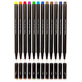 Initial heart 12 Bright Colors Fineliner Pens Set, Colored Pens for Journal Planner Note Taking and Writing Drawing Coloring Book,Calendar, Great for Art Crafts Scrapbooks,Office School (12 Colors)