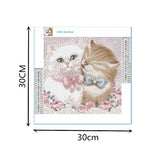 DIY 5D Diamond Painting by Number Kits, Nearzstorn Full Drill DIY 5D Diamond Painting Kits Adorable Cat Design Art Tool Kit Includes All Accessories Cross Stitch Craft Kit Embroidery Rhinestone