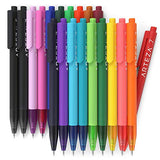 ARTEZA Retractable Gel Ink Pens, Set of 20 Assorted Colors, Fine Tip 0.7 mm, Perfect for Writing in