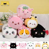 AIXINI 8" Cute Cat Bee Plush Pillow, Kawaii Kitten Honeybee Stuffed Toy, Soft Hugging Squishy Gift for Kids