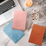 KEVXT A5 Size PU Leather Colorful Writing Journal Set of 8 Pieces Diary Notebook Daily Notepad Cute Travel Journal to Write with Lined Paper for office and School(Random Color)