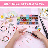 Ring Making Kit with Crystal Beads, selizo 28 Colors Crystal Jewelry Making Kit with Crystals, Jewelry Wire, Pliers and Earring Making Supplies for Jewelry Making