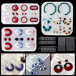 LET'S RESIN 3PCS Earring Epoxy Resin Molds, Bohemian Drop Dangle Resin Earring Mold, Fashion Jewelry Resin Silicone Molds for Women Girls