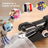 Handheld Sewing Machine，Cordless Portable Electric Sewing Machine, Quick Handy Stitch for Fabric, Clothing, Kids Cloth (Black)