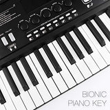 BIGFUN Keyboard Piano for Beginners, 61Keys Musial Instruments Piano Multifunction Portable Electronic Keyboard Teaching Early Learning Educational with Microphone (Kids & Adults)