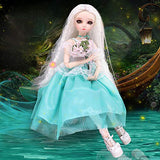 HGFDSA 1/3 BJD Doll 60Cm 23.6 Inches Toy Fashion Lovely Exquisite Doll Child Send Girl Birthday Full Set of Dolls,D