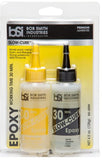 Bob Smith Industries Epoxy Variety, 5 Min. Quick-Cure, 15 Min. Mid-Cure, and 30 Min. Slow-Cure (Pack of 3) - with Make Your Day Paintbrushes
