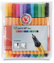 Stabilo Point 88 Pen Sets mini wallet set set of 12