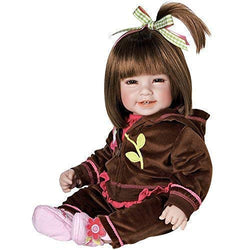 Adora ToddlerTime "Workout Chic" Doll with sporty brown velour two piece and coordinating sneakers
