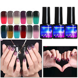 ZITIANY 8ml Gel Nail Polish Nail Art Series of Warm Gradient Nail Gel Removable and Professional Soak-Off Nail Polish