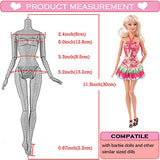 iBayda 14 Doll Clothes=3 Casual Dress+ 3 Tops+3 Trousers+3 Princess Dress+2 Swimsuit for 11.5 inch Girl Doll (Random Style)