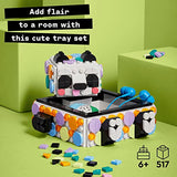 LEGO DOTS Cute Panda Tray 41959 DIY Craft Toy Set for Girls, Boys, and Kids Ages 6+; Creative and Useful Storage Kit (517 Pieces)