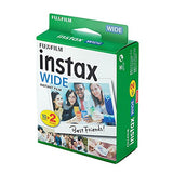 Fujifilm instax Wide Instant Film 2 Pack (20 Exposures) for use with Fujifilm instax Wide 300, 200, and 210 Cameras …