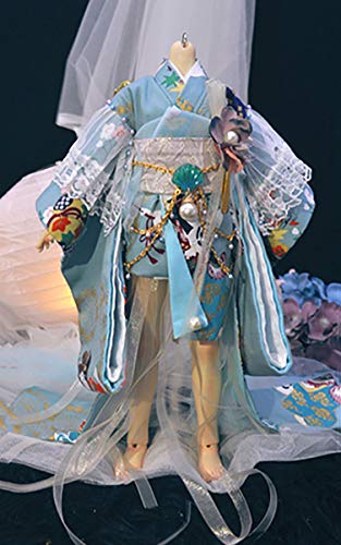 BJD Handmade Doll Special Feminine Kimono for 1/3 BJD Girl Dolls Clothes Accessories