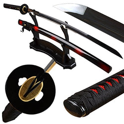 Colored Sharp Blade Japanese Samurai Katana Sword (Carbon Steel Black Blade)