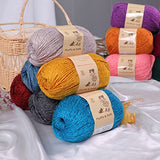 3-Pack Fluffy Wool Yarn by Yonkey Monkey. Lightweight and Soft. Knitting Crochet DIY Art Crafts (Dark Green 016)