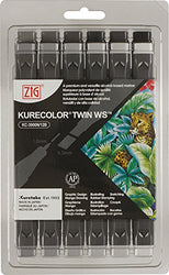 Zig Cool Colors Kurecolor Twin WS Marker Set 12/Pkg