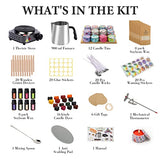 SAEUYVB Candle Making Kit - Candle Making Kit for Adults - Full Set Candle Making Supplies - Including Candle Melting Pot Candle Kit - DIY Starter Soy Candle Making Kit - Perfect as Home Decorations