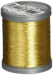Coats Thread & Zippers Metallic Thread, 125-Yard, Gold