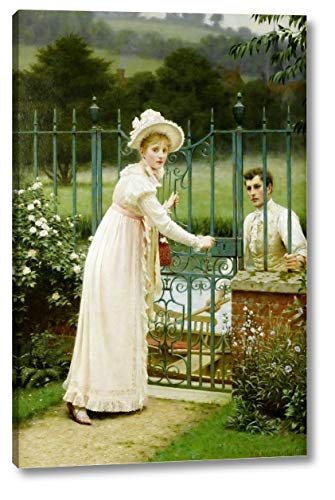 Where There's a Will by Edmund Blair Leighton - 9" x 14" Gallery Wrap Giclee Canvas Print - Ready to Hang