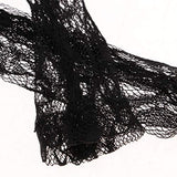 Prettyia Fashion Star Princess Gauzy Dress with Lace Stockings for 1/3 BJD 60cm Dolls Party Dress Up Black