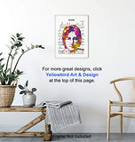 John Lennon Poster - 8x10 Beatles Wall Art Decor - Cool Unique Gift for Paul McCartney, Ringo Starr, George Harrison, 60s Music Fans - Imagine Sheet Music - Modern Pop Art Picture Print