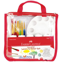 Faber-Castell Young Artist Learn to Paint Set - Washable Paint Set for Kids